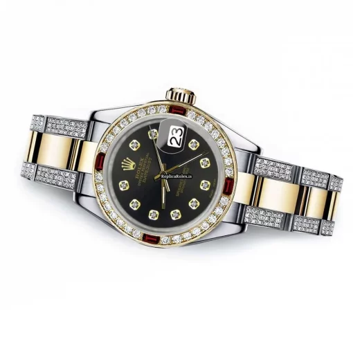 Remarkable Knockoff Rolex Lady-datejust 68273 Automatic Movement 31mm Gold/steel Case Womens Watch - Image 2