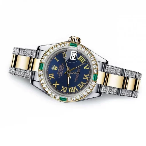 Wonderful Replica Rolex Lady-datejust 69173 Automatic Movement 26mm Gold/steel Case Womens Watch - Image 2