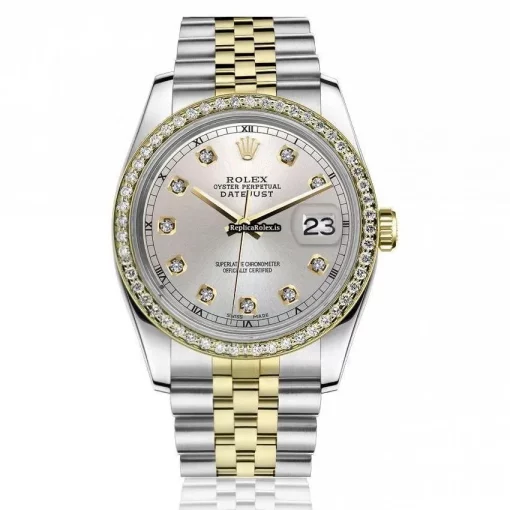 Excellent Copy Rolex Datejust 16013 Automatic Movement 36mm Gold/steel Case Mens/unisex Watch