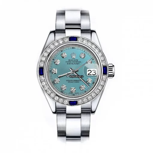 Epic Fake Rolex Oyster Perpetual Lady Date 69160 Automatic Movement 26mm Steel Case Womens Watch