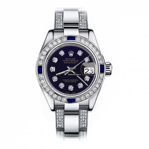 Luxury Fake Rolex Lady-datejust 68274 Automatic Movement 31mm Steel Case Womens Watch