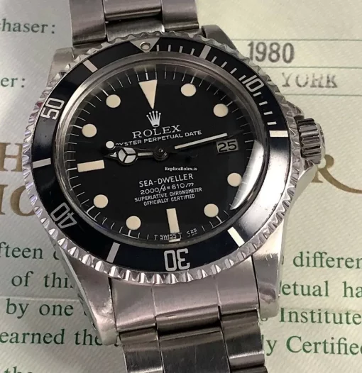 Terrific Replica Rolex Sea-dweller 1665 Automatic Movement 40mm Steel Case Mens/unisex Watch - Image 6