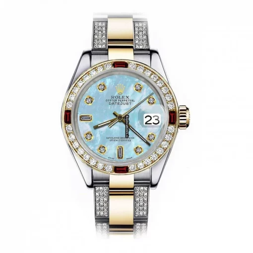Lovely Copy Rolex Datejust 16013 Automatic Movement 36mm Gold/steel Case Mens/unisex Watch