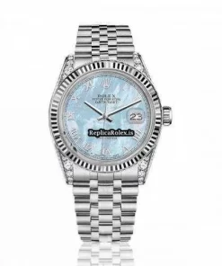 Amazing Replica Rolex Oyster Perpetual Lady Date 69160 Automatic Movement 26mm Steel Case Womens Watch
