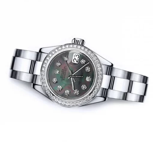 Offering Replica Rolex Oyster Perpetual Lady Date 69160 Automatic Movement 26mm Steel Case Womens Watch - Image 3