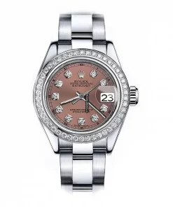 Lovely Fake Rolex Oyster Perpetual Lady Date 69160 Automatic Movement 26mm Steel Case Womens Watch