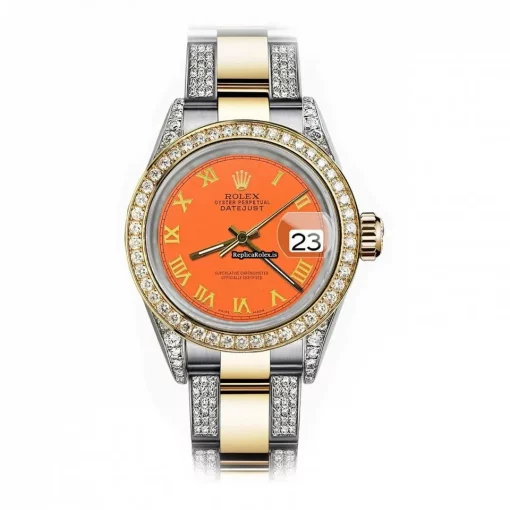 Good Replica Rolex Datejust 68173 Automatic Movement 31mm Gold/steel Case Womens Watch