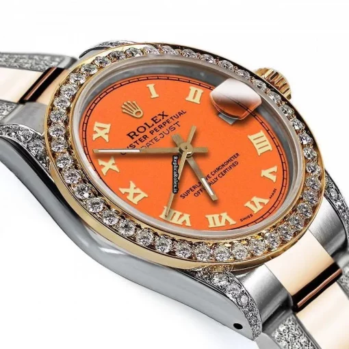 Good Replica Rolex Datejust 68173 Automatic Movement 31mm Gold/steel Case Womens Watch - Image 3