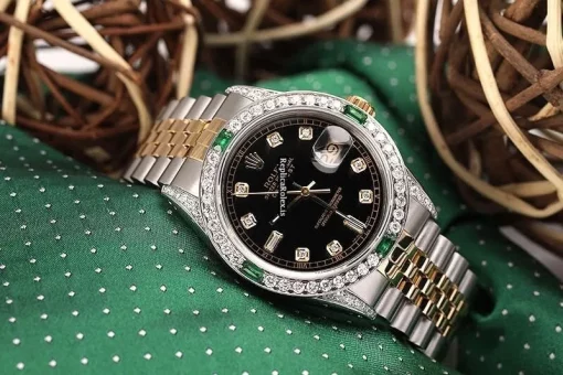 Inexpensive Copy Rolex Datejust 16013 Automatic Movement 36mm Gold/steel Case Mens/unisex Watch - Image 2