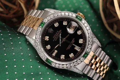 Inexpensive Copy Rolex Datejust 16013 Automatic Movement 36mm Gold/steel Case Mens/unisex Watch - Image 3