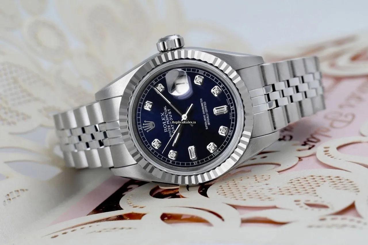 Cheap Replica Rolex Oyster Perpetual Lady Date 69160 Automatic Movement 26mm Steel Case Womens Watch - Image 4