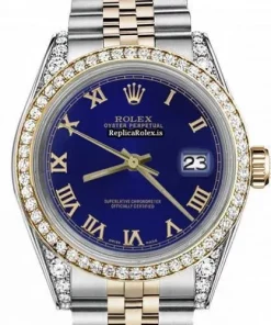 Trustworthy Replica Rolex Lady-datejust 68274 Automatic Movement 31mm Gold/steel Case Womens Watch