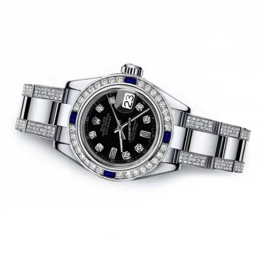 Quality Fake Rolex Lady-datejust 68274 Automatic Movement 31mm Steel Case Womens Watch - Image 2