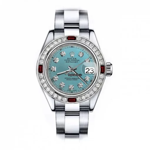 Epic Replica Rolex Oyster Perpetual Lady Date 69160 Automatic Movement 26mm Steel Case Womens Watch