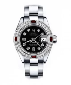 Neat Replica Rolex Oyster Perpetual Lady Date 69160 Automatic Movement 26mm Steel Case Womens Watch