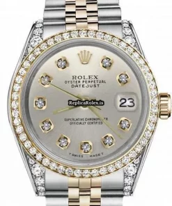 Pleasing Replica Rolex Lady-datejust 68274 Automatic Movement 31mm Gold/steel Case Womens Watch