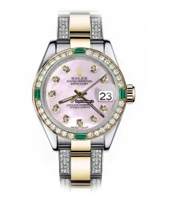 Excellent Knockoff Rolex Lady-datejust 68273 Automatic Movement 31mm Gold/steel Case Womens Watch