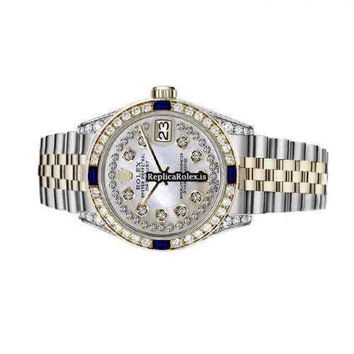 Top Replica Rolex Lady-datejust 69173 Automatic Movement 26mm Gold/steel Case Womens Watch - Image 2