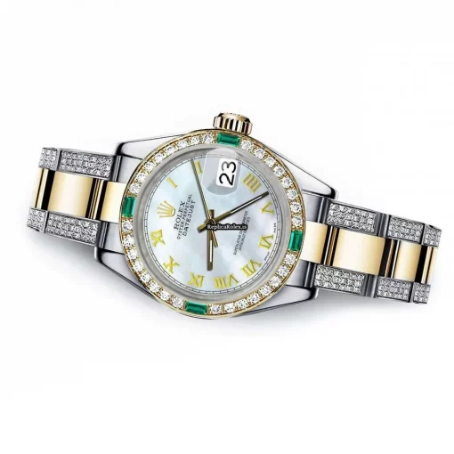 Appealing Copies Rolex Lady-datejust 68273 Automatic Movement 31mm Gold/steel Case Womens Watch - Image 2