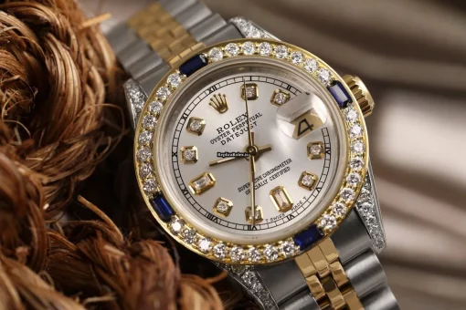 Suitable Imitation Rolex Lady-datejust 69173 Automatic Movement 26mm Gold/steel Case Womens Watch