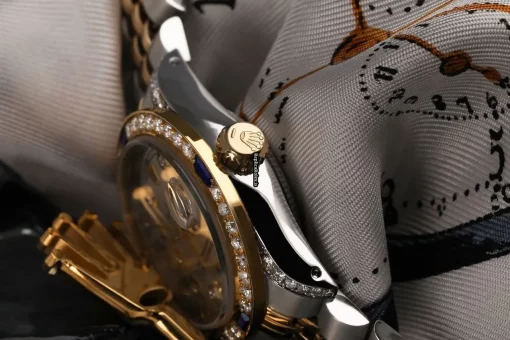 Suitable Imitation Rolex Lady-datejust 69173 Automatic Movement 26mm Gold/steel Case Womens Watch - Image 2