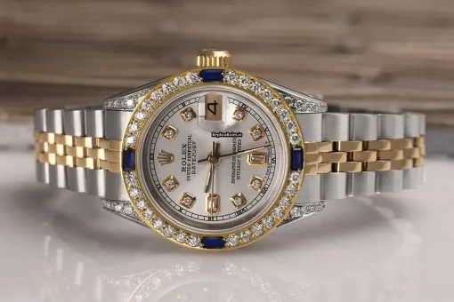 Suitable Imitation Rolex Lady-datejust 69173 Automatic Movement 26mm Gold/steel Case Womens Watch - Image 5