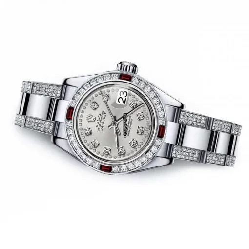High-end Fake Rolex Lady-datejust 68274 Automatic Movement 31mm Steel Case Womens Watch - Image 2