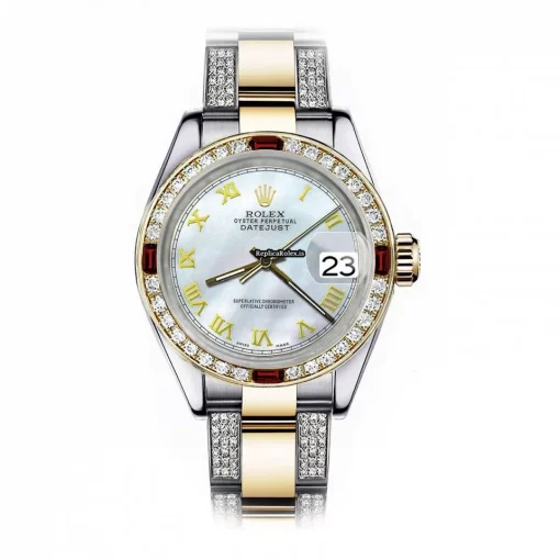 Lovely Fake Rolex Datejust 16013 Automatic Movement 36mm Gold/steel Case Mens/unisex Watch