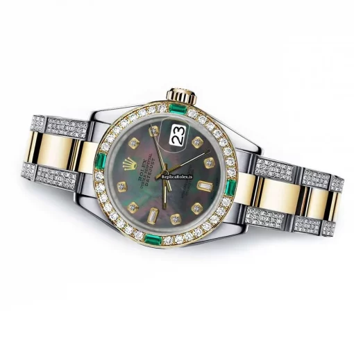 Affordable Replicas Rolex Lady-datejust 68273 Automatic Movement 31mm Gold/steel Case Womens Watch - Image 2