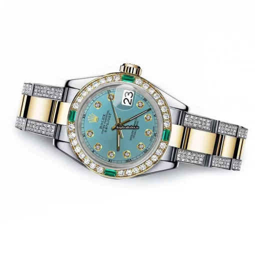Ideal Replica Rolex Lady-datejust 68273 Automatic Movement 31mm Gold/steel Case Womens Watch - Image 2