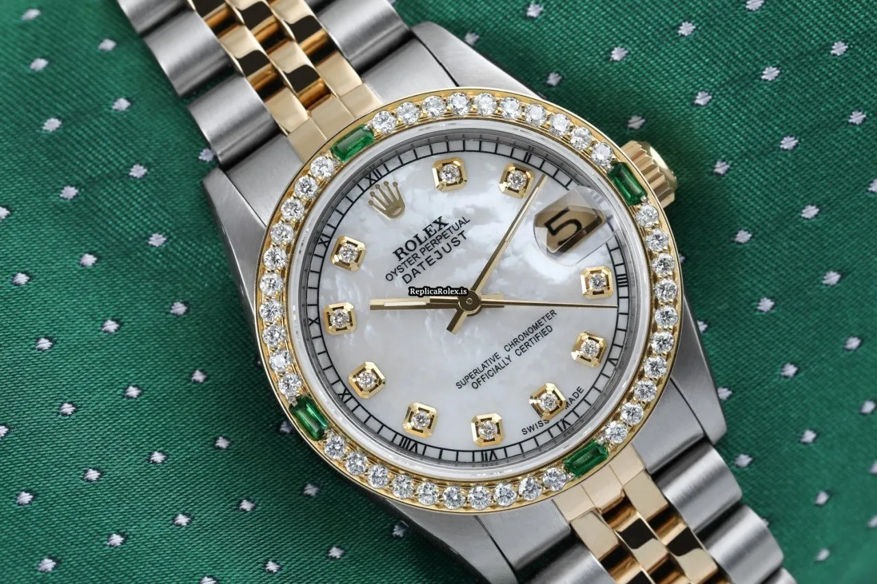 Great Replica Rolex Lady-datejust 68274 Automatic Movement 31mm Gold/steel Case Womens Watch - Image 2