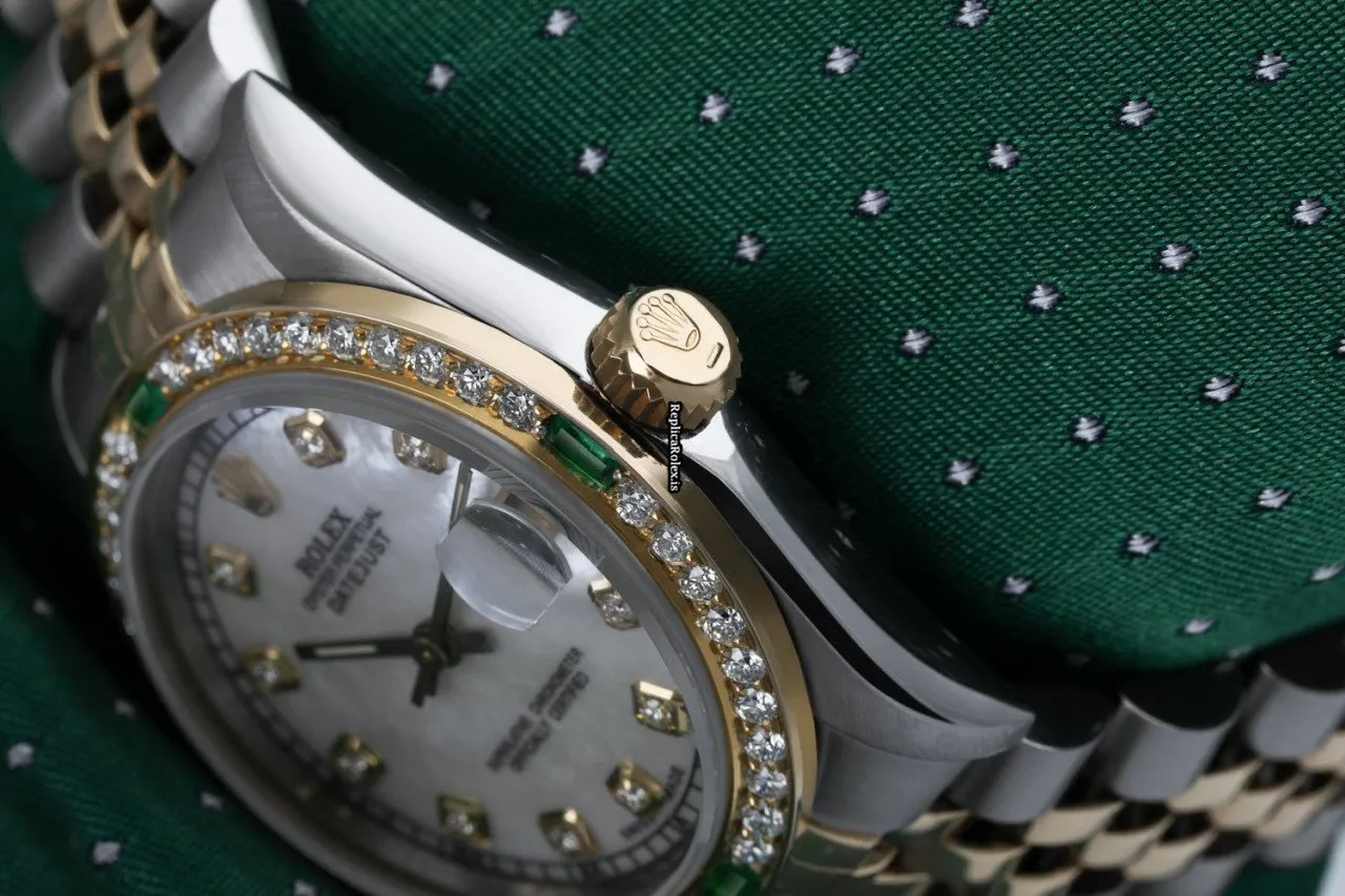 Great Replica Rolex Lady-datejust 68274 Automatic Movement 31mm Gold/steel Case Womens Watch - Image 3