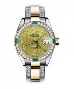 Offering Replica Rolex Lady-datejust 68273 Automatic Movement 31mm Gold/steel Case Womens Watch