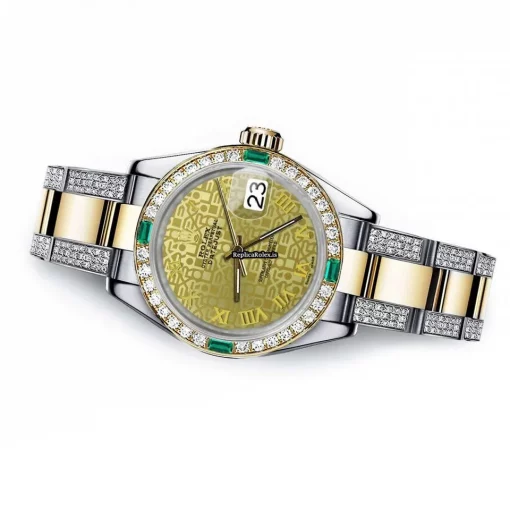 Offering Replica Rolex Lady-datejust 68273 Automatic Movement 31mm Gold/steel Case Womens Watch - Image 2