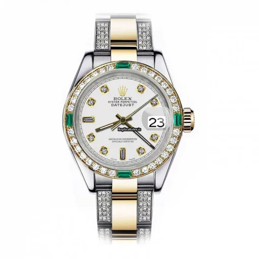 Incredible Fake Rolex Lady-datejust 68273 Automatic Movement 31mm Gold/steel Case Womens Watch