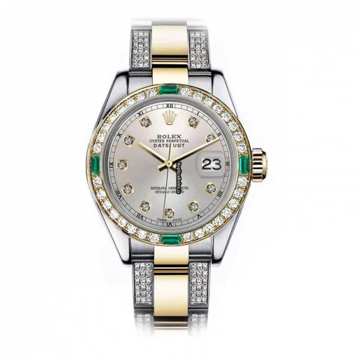 Nice Copies Rolex Lady-datejust 68273 Automatic Movement 31mm Gold/steel Case Womens Watch