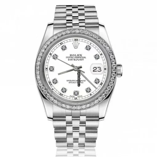 Well Made Fake Rolex Datejust 16030 Automatic Movement 36mm Steel Case Mens/unisex Watch