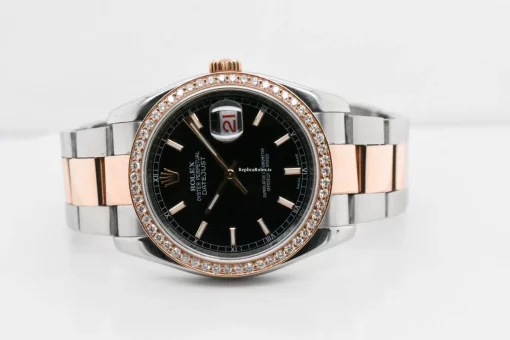 Quality Replica Rolex Datejust 116201 Automatic Movement 36mm Gold/steel Case Mens/unisex Watch - Image 4