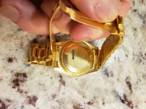 Perfect Fake Rolex Day-date 36 18038 Caliber 3055 Automatic Movement 36mm Yellow Gold Case Mens/unisex Watch - Image 4