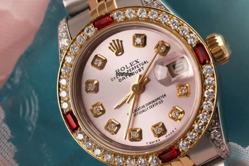 Discount Replica Rolex Lady-datejust 69173 Automatic Movement 26mm Gold/steel Case Womens Watch - Image 3