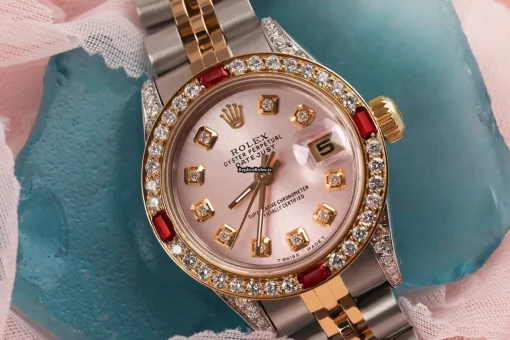 Discount Replica Rolex Lady-datejust 69173 Automatic Movement 26mm Gold/steel Case Womens Watch - Image 4