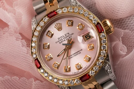 Discount Replica Rolex Lady-datejust 69173 Automatic Movement 26mm Gold/steel Case Womens Watch - Image 6
