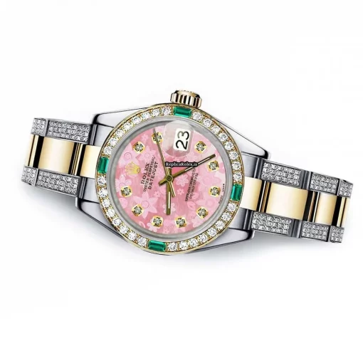 Incredible Replica Rolex Lady-datejust 68273 Automatic Movement 31mm Gold/steel Case Womens Watch - Image 2