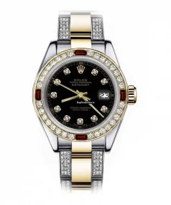 Wonderful Fake Rolex Lady-datejust 69173 Automatic Movement 26mm Gold/steel Case Womens Watch