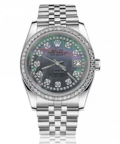 Wholesale Fake Rolex Lady-datejust 69173 Automatic Movement 26mm Steel Case Womens Watch