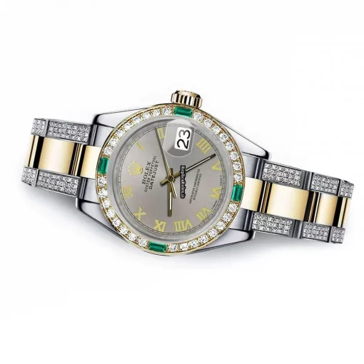 Recommend Clone Rolex Lady-datejust 68273 Automatic Movement 31mm Gold/steel Case Womens Watch - Image 2