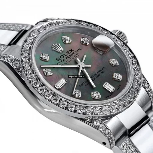 Swiss Replica Rolex Lady-datejust 68274 Automatic Movement 31mm Steel Case Womens Watch - Image 2