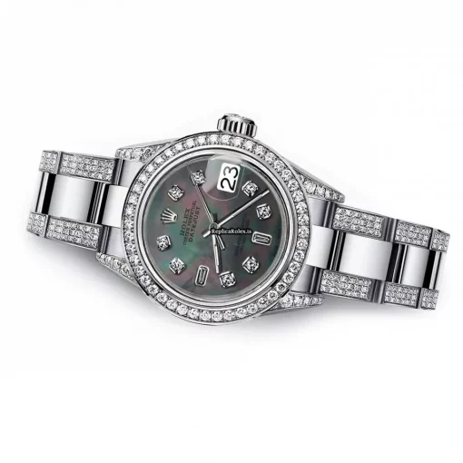 Swiss Replica Rolex Lady-datejust 68274 Automatic Movement 31mm Steel Case Womens Watch - Image 3