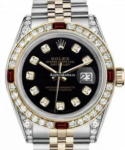 Stylish Replica Rolex Lady-datejust 69173 Automatic Movement 31mm Gold/steel Case Womens Watch
