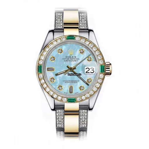 Trustworthy Replica Rolex Lady-datejust 68273 Automatic Movement 31mm Gold/steel Case Womens Watch